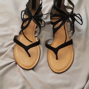 Carlos Santana lace up sandals